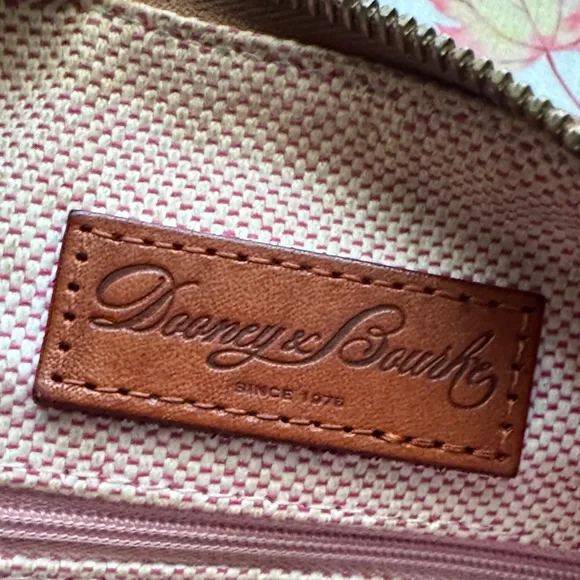 Vintage Dooney & Bourke Pebble Leather Satchel Shoulder Bag with Pockets - Picture 14 of 16